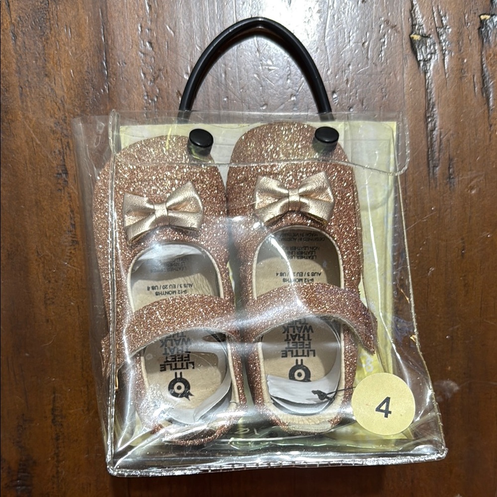 Old Soles Gold Dress Shoes infant/ toddler
